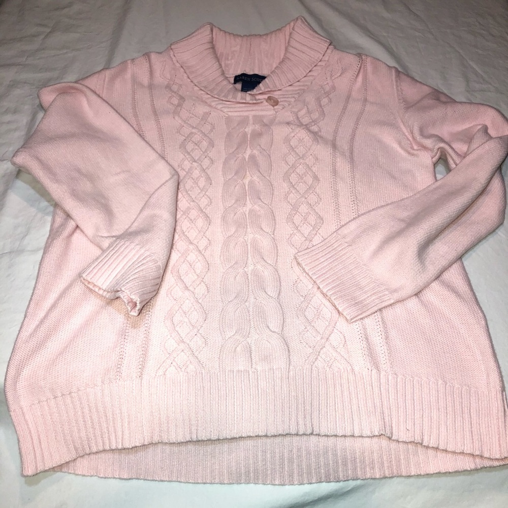 Karen Scott pink sweater